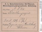 Etiketten zu Porzellanjaspis (NHMW-MIN-Al820)
